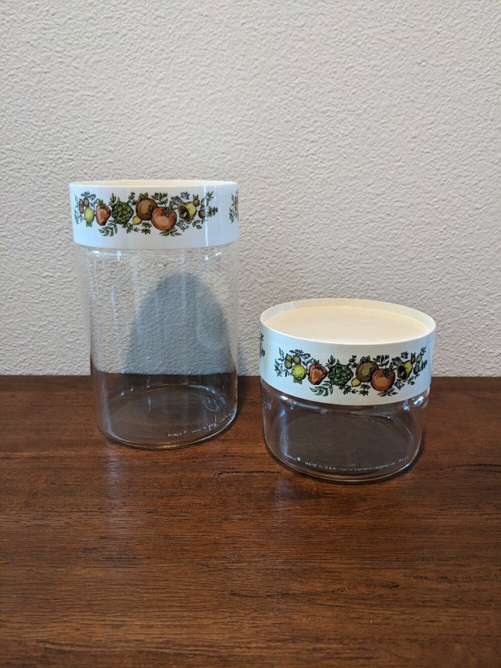 Lot of 2 Pyrex Spice of Life Canisters